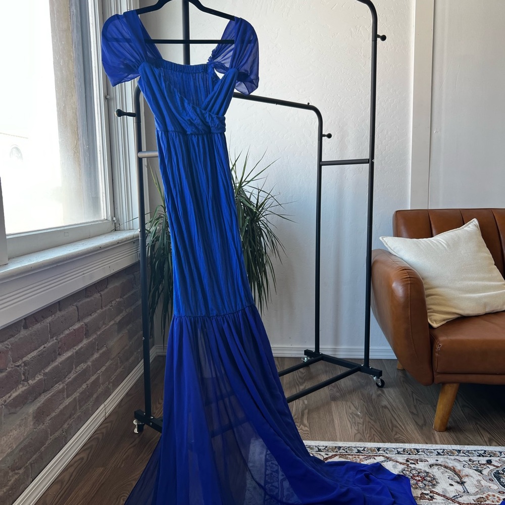 Elegant Royal Blue Gown